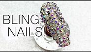 How To Full Bling Nail | Nail Crystals | Gems And Rhinestones