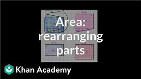 Finding area by rearranging parts | Geometry | 6th grade | Khan Academy