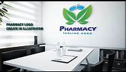 How to create pharmacy logo design by Illustrator ll বাংলা টিউটোরিয়াল ll ll Ratna Graphics360 ll
