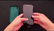 iPhone XS Max Leather Case Forest Green Unboxing in 4K