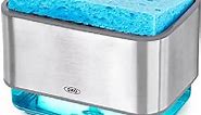 OXO Good Grips Stainless Steel Soap Dispensing Sponge Holder - Clear, One Size