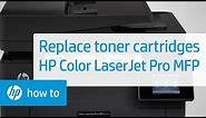 Replace the Toner Cartridges | HP Color LaserJet Pro MFP Printers | HP