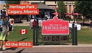 HERITAGE PARK, the historical village with all the Rides , Calgary, Alberta, Canada.