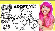 Coloring Roblox Adopt Me Dog, Cat & Dodo Bird Coloring Pages | Prismacolor Markers