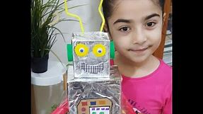 How To Make Easy DIY Recycled ROBOT Using 3D SHAPES.