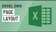 Excel 2013: Page Layout