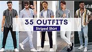 35 Striped Shirt Outfit Ideas For Men 2022 | Men's Fashion | SUMMER 2022