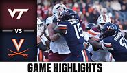 Virginia Tech vs. Virginia Game Highlights | 2023 ACC Football