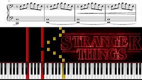 Stranger Things Theme - Piano Tutorial & Sheet Music (PDF)