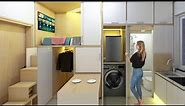 Tiny Apartment With Hidden Facilities |10sqm(108sqft) Micro Apartment | Never Too Small