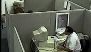 Man destroys computer