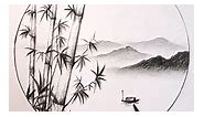 Landscape Bamboo Drawing Pencil