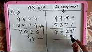 How to find 9s and 10s complement of decimal number