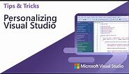 Personalizing Visual Studio 2022