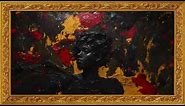 🖤 Dark Girl Wallpaper | 1 Hour Framed Painting | TV Wallpaper