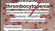 Immune thrombocytopenia