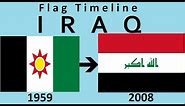 Flag of Iraq : Historical Evolution (with the national anthem of Iraq)