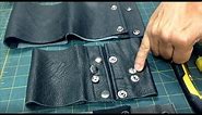 REPAIR SNAPS or REPLACE SNAPS on your leather goods - Instructions How To