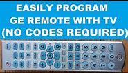 How to Program GE Universal Remote with TV using Auto Code Search Method