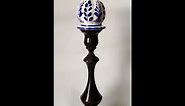 19th-20th Century Antiques Candlestick Handmade with Porcelain
