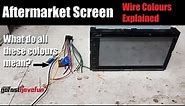 Double DIN Screen Stereo Wire Colours Explained | AnthonyJ350