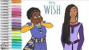 Disney Wish Coloring Book Pages Asha and Hal