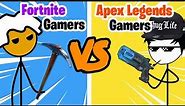 Fortnite Gamers vs Apex Legends Gamers