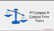 What Compare and Contrast Essay is and 66 Good Topic Examples