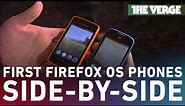 First Firefox OS phones side-by-side