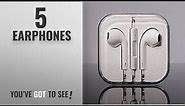 Top 10 Earphones [2018]: Apple MD827ZM/A - EAR-PODS (WITH REMOTE AND MIC) - WITH REMOTE AND MIC