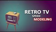 Autodesk Maya 2018 - Retro Television Speed Modeling