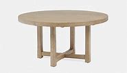 PYLOS solid mango wood round dining table 150 cm | Structube