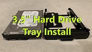 Precision T7600 T7610 T7910 3.5" Hard Drive Tray Install