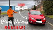 103BHP Seat Ibiza 6J 1.4 SE Review *POPS AND BANGS!* - Young Drivers Review