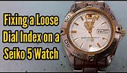 Fixing a Loose Dial Index on a Seiko Automatic Watch | Watch Repair Channel