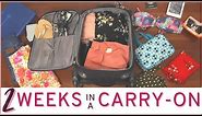 Minimalist Packing: How to pack for two weeks in a carry on