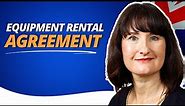 Equipment Rental Agreement Template | Australia