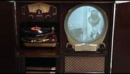1951 ZENITH PORTHOLE TV PHONOGRAPH , Fully Originally Restored, Mint Condition Working!