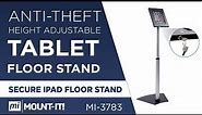 Secure iPad Floor Stand | Height Adjustable (MI-3783)