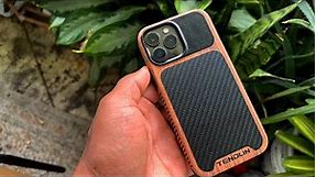 TENDLIN Wood Grain And Carbon Fiber Case For iPhone 13 Pro Max Unboxing And Review