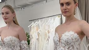 do you prefer a white or champagne wedding dress? 🤍🥂#roseandblissbridal #boujeeonabudget | Rose & Bliss
