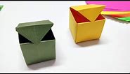 Origami Box with Lid How to make Origami box , Easy step by step tutorial paper box project