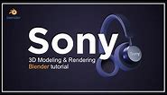 Headphone 3D Modeling, Texturing And Rendering | Blender Tutorial