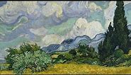Van Gogh's Trees • Coffee House Jazz • Aesthetic Art Screensaver • 8h