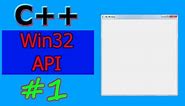 Windows GUI Programming with C/C++ ( Win32 API ) | Part -1 | Creating a window