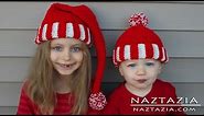HOW to CROCHET SANTA HAT - DIY Tutorial Christmas Hats for Kids Adults