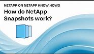 How do NetApp Snapshots work? | NetApp on NetApp Know Hows