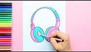 How to draw Headphones