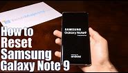 How to Reset Samsung Galaxy Note 9 - Hard Reset & Soft Reset (Factory Settings)