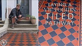 HOW TO LAY VICTORIAN TILES FOR A PATHWAY | Build with A&E